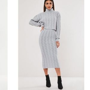 Missguided Co-Ord Sweater Skirt Set